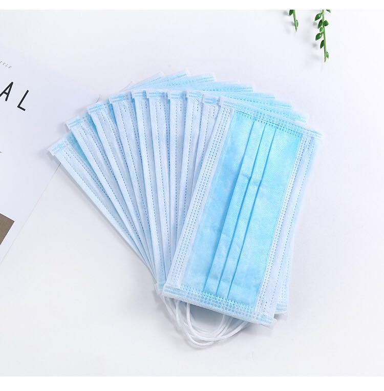 Amazon safe medical disposable face mask three layers sterility mask