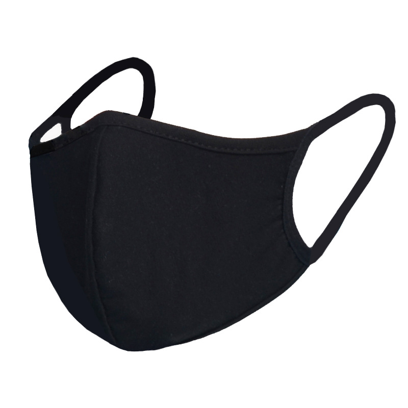 Wholesale Anti Cold black cotton reusable dust face mask